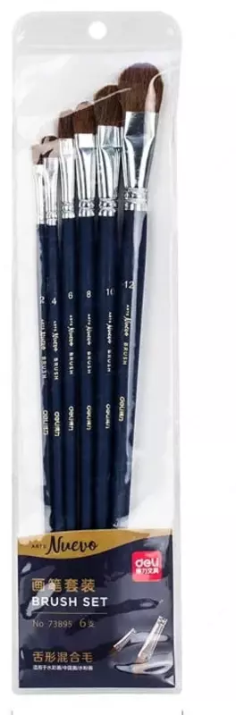 Набор кистей "Deli" 6 шт. (Арт. - 73895)