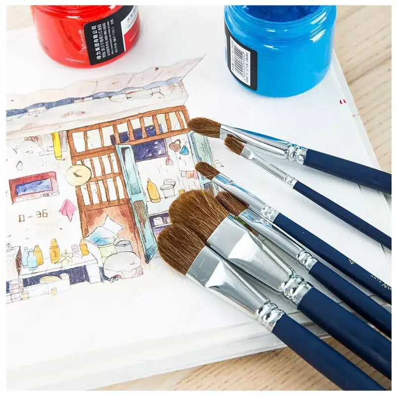 Набор кистей "Deli" 6 шт. (Арт. - 73895)