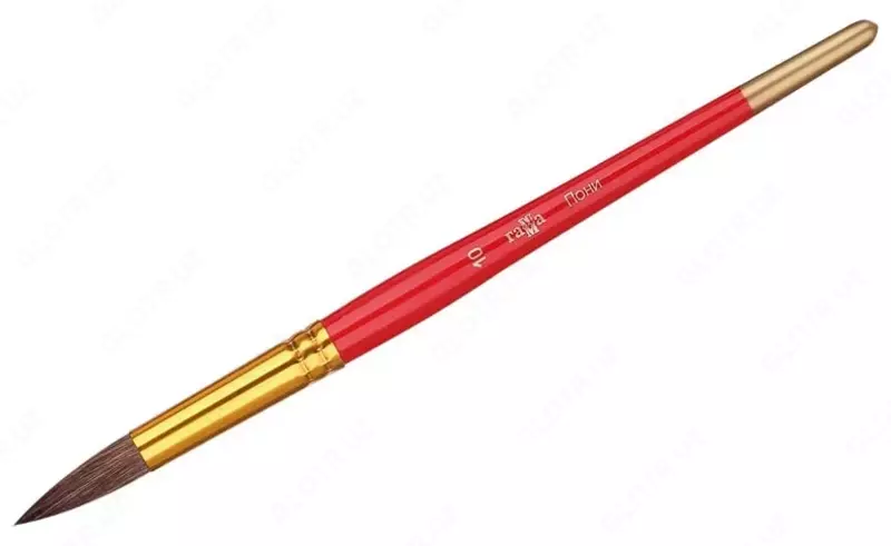 Художественная кисть № 10 Гамма "Пони" (Арт. - 280618.04.010)