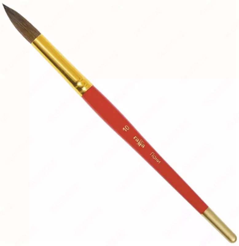 Художественная кисть № 10 Гамма "Пони" (Арт. - 280618.04.010)