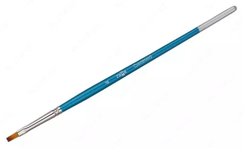 Художественная плоская кисть № 4 Гамма "Синтетика" (Арт. - 280618.08.04)