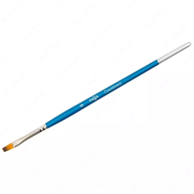Художественная плоская кисть № 6 Гамма "Синтетика" (Арт. - 280618.08.06)