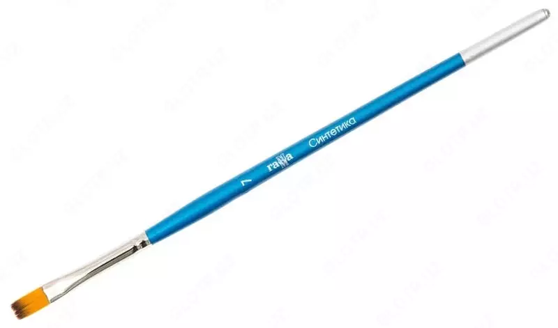 Художественная плоская кисть № 7 Гамма "Синтетика" (Арт. - 280618.08.07)