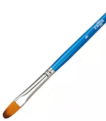 Художественная плоская кисть № 8 Гамма  Художественная плоская кисть № 8 Гамма "Синтетика" (Арт. - 280618.08.08)