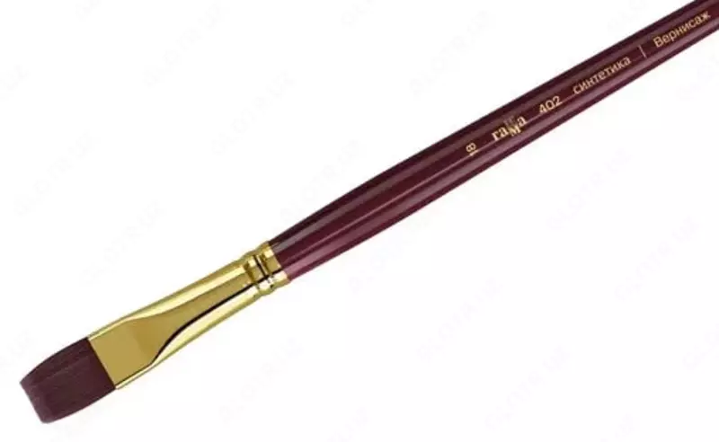 Художественная плоская кисть № 18 Гамма "Вернисаж" (Арт. - 402018)