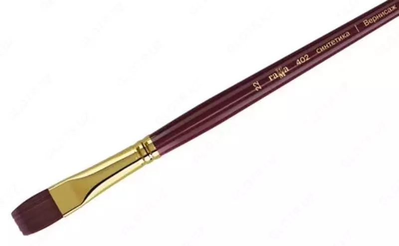 Художественная плоская кисть № 22 Гамма "Вернисаж" (Арт. - 402022)