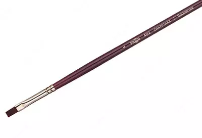 Художественная плоская кисть № 4 Гамма "Вернисаж" (Арт. - 402004)