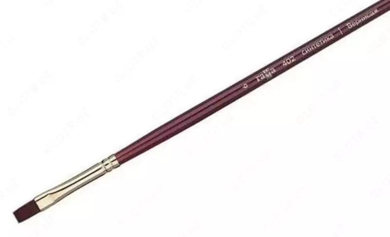 Художественная плоская кисть № 6 Гамма "Вернисаж" (Арт. - 402006)