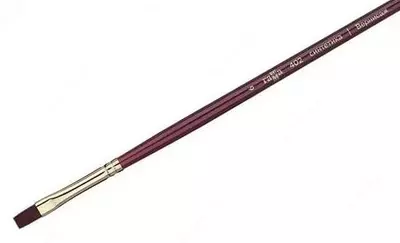 Художественная плоская кисть № 6 Гамма "Вернисаж" (Арт. - 402006)