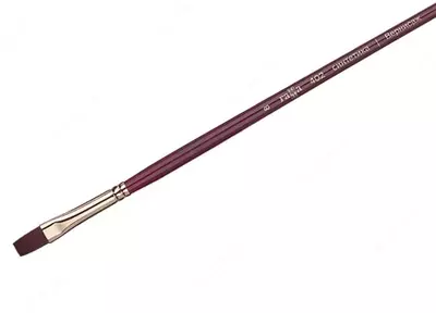 Художественная плоская кисть № 8 Гамма "Вернисаж" (Арт. - 402008)