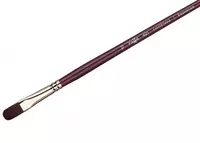 Художественная плоскоовальная кисть № 10 Гамма "Вернисаж" (Арт. - 401010)