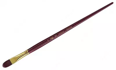 Художественная плоскоовальная кисть № 16 Гамма  Художественная плоскоовальная кисть № 16 Гамма "Вернисаж" (Арт. - 401016)