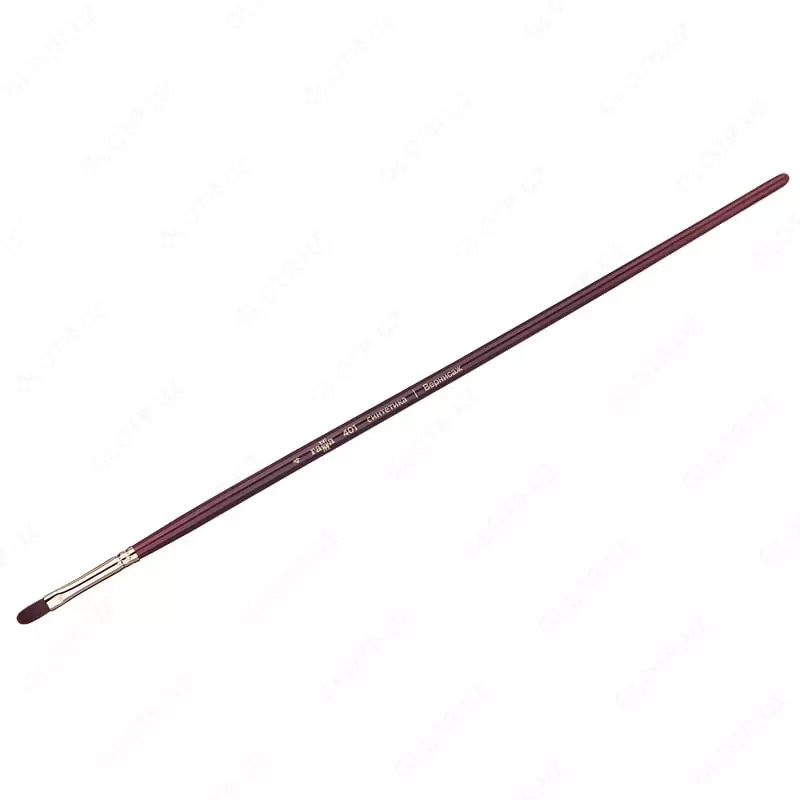 Художественная плоскоовальная кисть № 4 Гамма "Вернисаж" (Арт. - 401004)