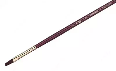 Художественная плоскоовальная кисть № 6 Гамма "Вернисаж" (Арт. - 401006)