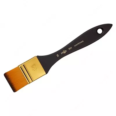 Художественная флейцевая плоская кисть № 35  Художественная флейцевая плоская кисть № 35 "Гамма" (Арт. - 901035)