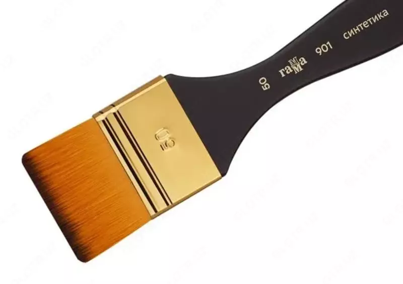 Художественная флейцевая плоская кисть № 50 "Гамма" (Арт. - 901050)