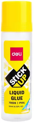 Жидкий канцелярский клей Deli "StickUP" 125 мл. (Арт. - 7303S)