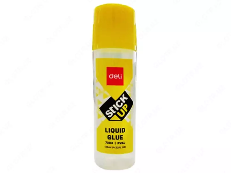 Жидкий канцелярский клей Deli "StickUP" 125 мл. (Арт. - 7303)