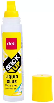 Жидкий канцелярский клей Deli "StickUP" 50 мл. (Арт. - 7302S)