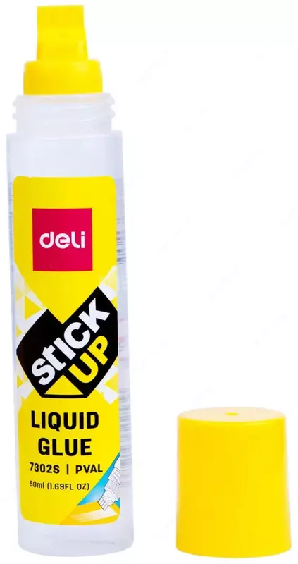 Жидкий канцелярский клей Deli "StickUP" 50 мл. (Арт. - 7302S)