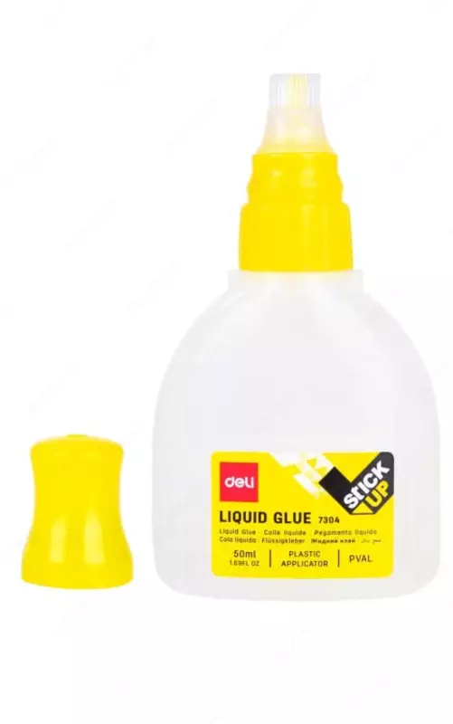 Жидкий канцелярский клей Deli "StickUP" 50 мл. (Арт. - 7304)