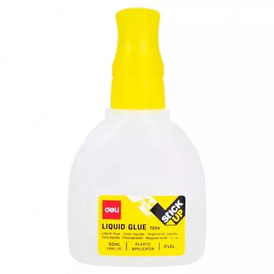 Жидкий канцелярский клей Deli "StickUP" 50 мл. (Арт. - 7304)