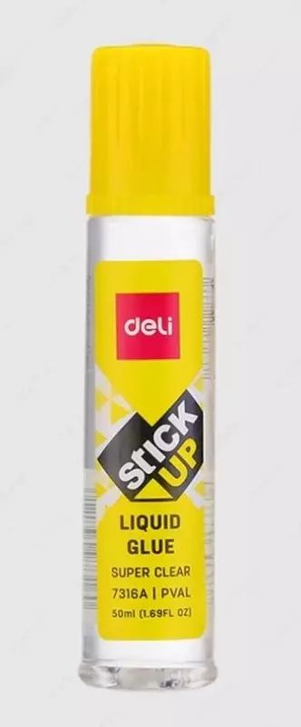 Жидкий канцелярский клей Deli "StickUP" 50 мл. (Арт. - 7316)