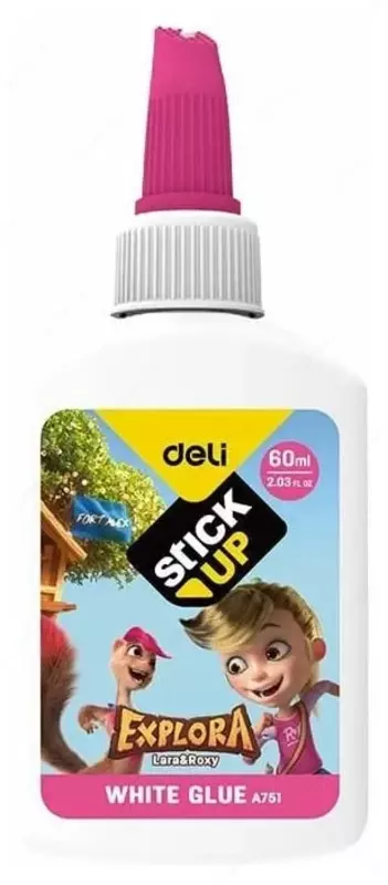 Жидкий клей ПВА Deli "Explora" 60 мл. (Арт. - 75100-EA) Ассортимент