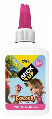 Жидкий клей ПВА Deli "Explora" 60 мл. (Арт. - 75100-EA) Ассортимент