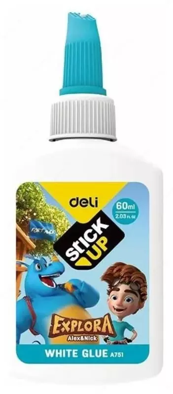 Жидкий клей ПВА Deli "Explora" 60 мл. (Арт. - 75100-EA) Ассортимент