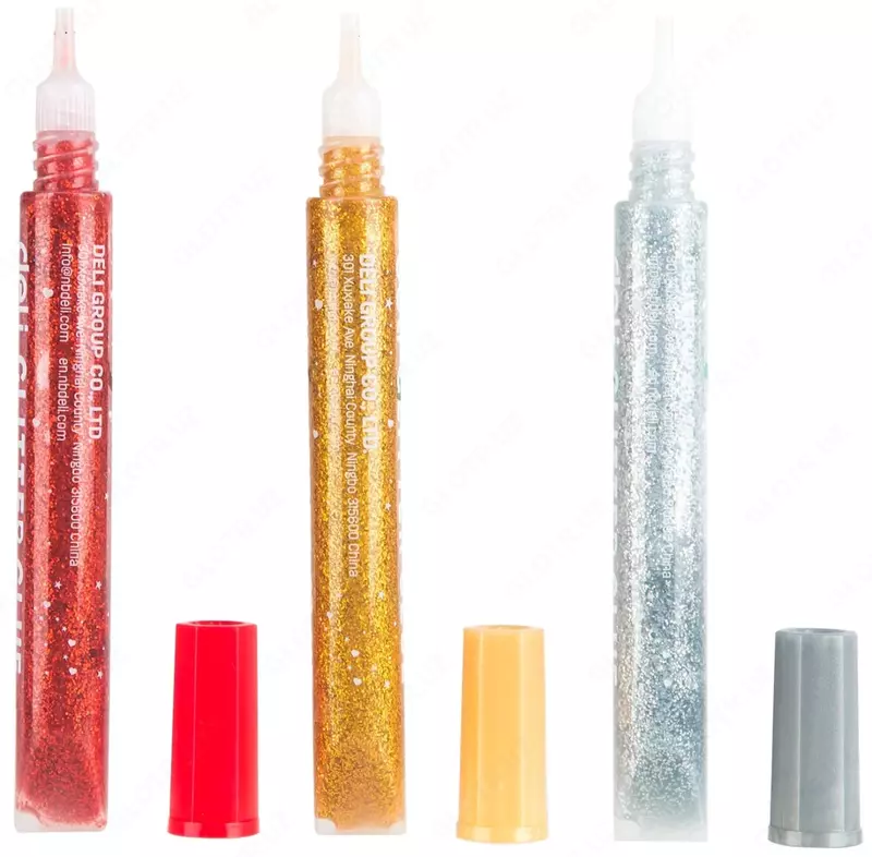 Клей-гель Deli "Explora" с блестками 12 мл., 3 шт. (Арт. - 71001-EA)