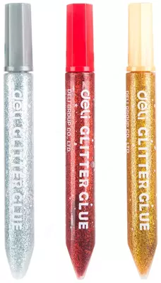 Клей-гель Deli "Explora" с блестками 12 мл., 3 шт. (Арт. - 71001-EA)