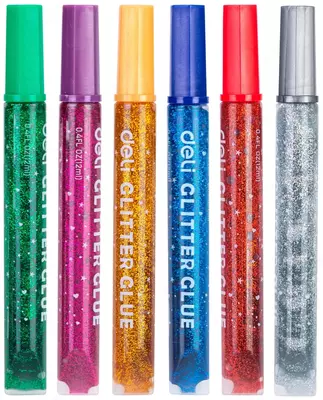 Клей-гель Deli "Explora" с блестками 12 мл., 6 шт. (Арт. - 71101-EA)