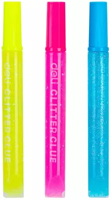 Клей-гель неон Deli "Explora" с блестками 12 мл., 3 шт. (Арт. - 71201-EA)