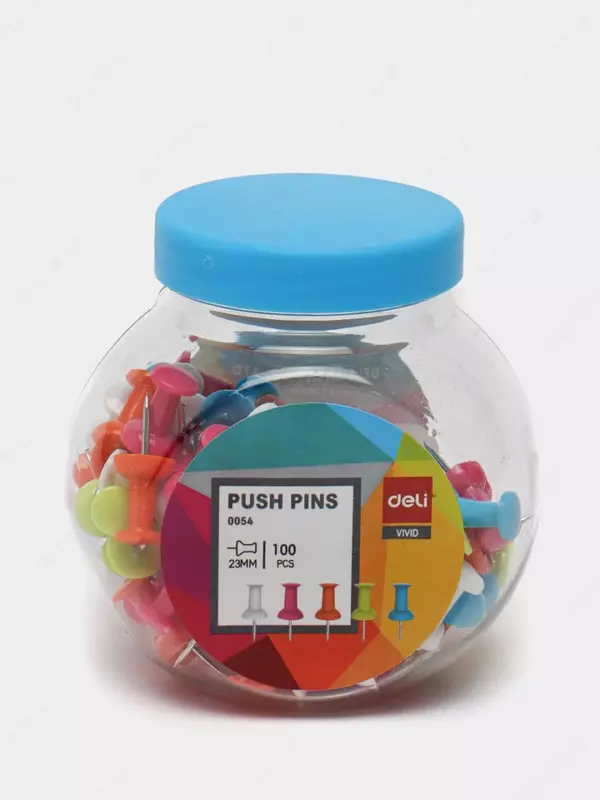 Kantselyariya quvvat tugmalari-chinnigullar "Deli" 100 dona. (- 0054-modda)