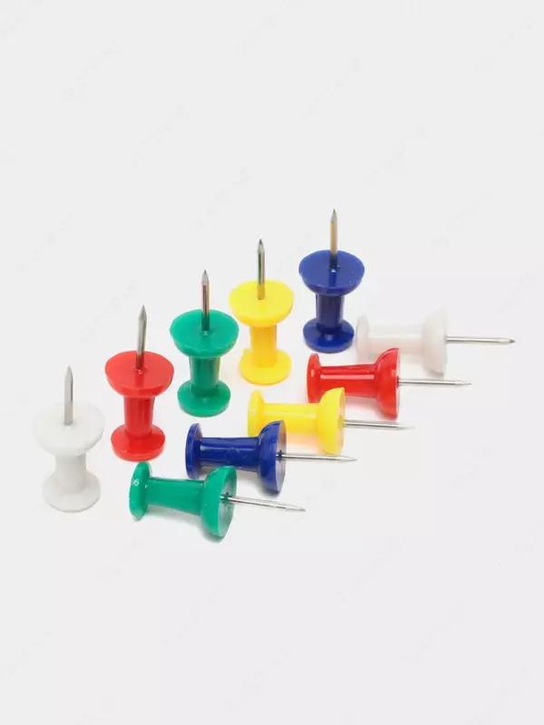 Канцелярские силовые кнопки-гвоздики "Deli" 100 шт. (Арт. - 0031)