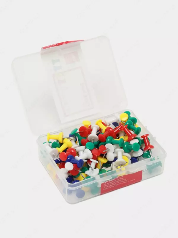 Канцелярские силовые кнопки-гвоздики "Deli" 100 шт. (Арт. - 0031)