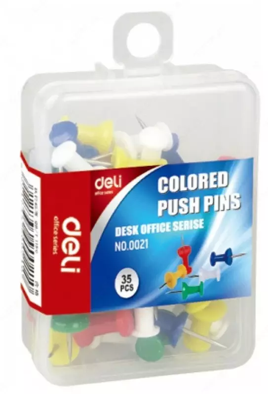 Kantselyariya quvvat tugmalari-chinnigullar "Deli" 35 dona. (- 0021-modda)