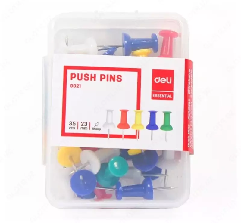 Kantselyariya quvvat tugmalari-chinnigullar "Deli" 35 dona. (- 0021-modda)