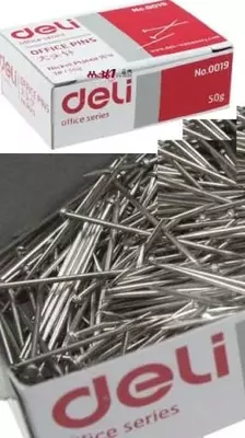 Канцелярские кнопки-гвоздики "Deli" 26 мм, 50 гр. (Арт. - 0019)