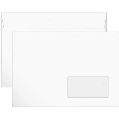 deraza bilan "Olta" c5, 162 x 229 mm oq konvert (san'at. - 1406)