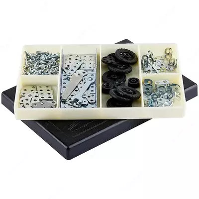 Конструктор металлический "Мульти-Пульти" Мастер №1, 174 элемента (Арт. - КМ_18712)