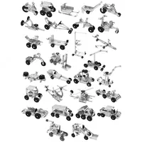 Конструктор металлический "Мульти-Пульти" Транспорт №4 253 элемента (Арт. - КМ_18715) ООО "Power Max Group"