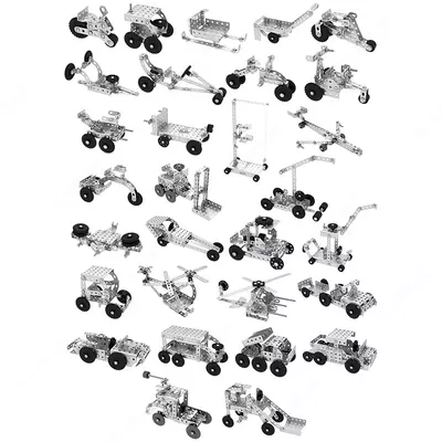 Konstruktor metall Multi-Pulti "Transport № 4" 253 element (m. - KM_18715)