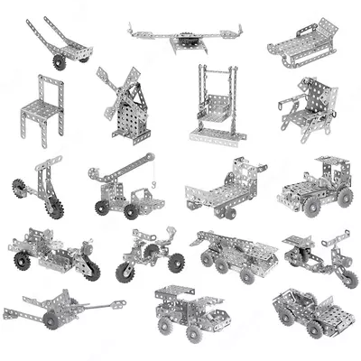 Конструктор металлический Мульти-Пульти "Супермастер №2" 224 элемента (Арт. - КМ_18713)