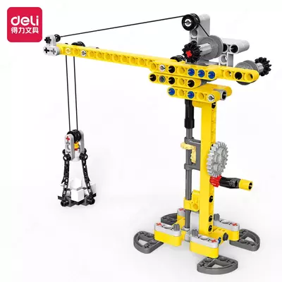 Конструктор "Deli" Юный Инженер, пластиковые детали 131 шт. (Арт. - 74385)