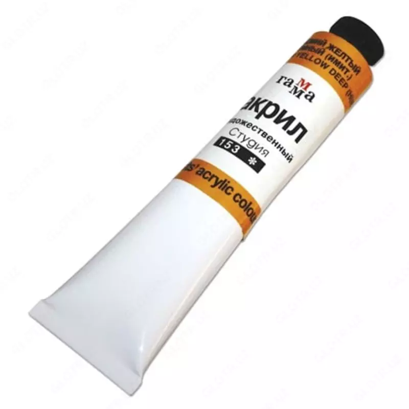 Badiiy akril bo'yoq Gamma "Studio" moyi, kolba 46 ml. (Mat. - 0.40.A046.153) Kadmiy sariq to'q rangli