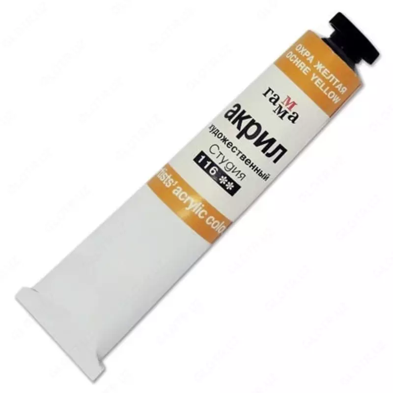 Badiiy akril bo'yoq Gamma "Studio" trubkasi 46 ml. (- 0.40.A046.116-m.) Sariq oxra