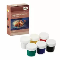 Dekorativ akril bo'yoqlar Gamma "Hobbi" 6 rang / 20 ml. (- 3012196-modda) - 31 500 so'm