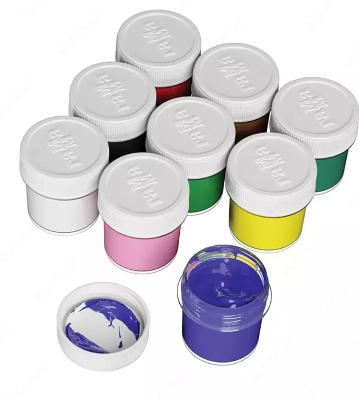 Декоративные акриловые краски Гамма "Хобби" 9 цв/20 мл. (Арт. - 3012197)